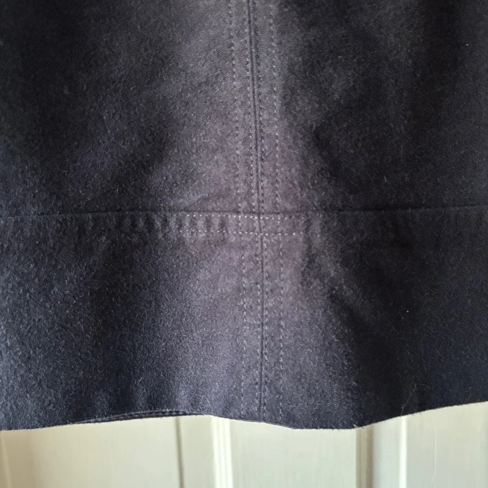 Boden Dorchester Patch Pocket Stretch Cotton Mini Skirt Navy Size 10P